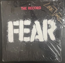 FEAR THE RECORD 3LP RED COLORED VINYL AUTOGRAPHED BY LEE VING OPEN BUT NEW
