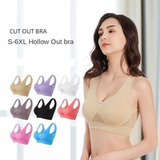 Women Seamless Sports Bra Padded Yoga Running Gym Workout Athletic Top