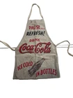 Unique Vintage Coca-Cola Apron White Pause Refresh Drink Pockets Rare