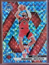 2024-25 Immanuel Quickley Panini Mosaic Blue Reactive Prizm Toronto Raptors