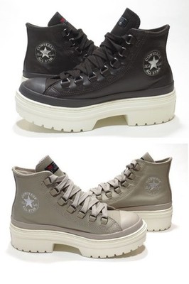 Converse Chuck Taylor All Star Lugged Heel Platform Waterproof Leather Mid Boot