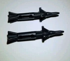 Vtg GI Joe Triple T MISSILE SET of 2 rocket original 1986 vehicle black part