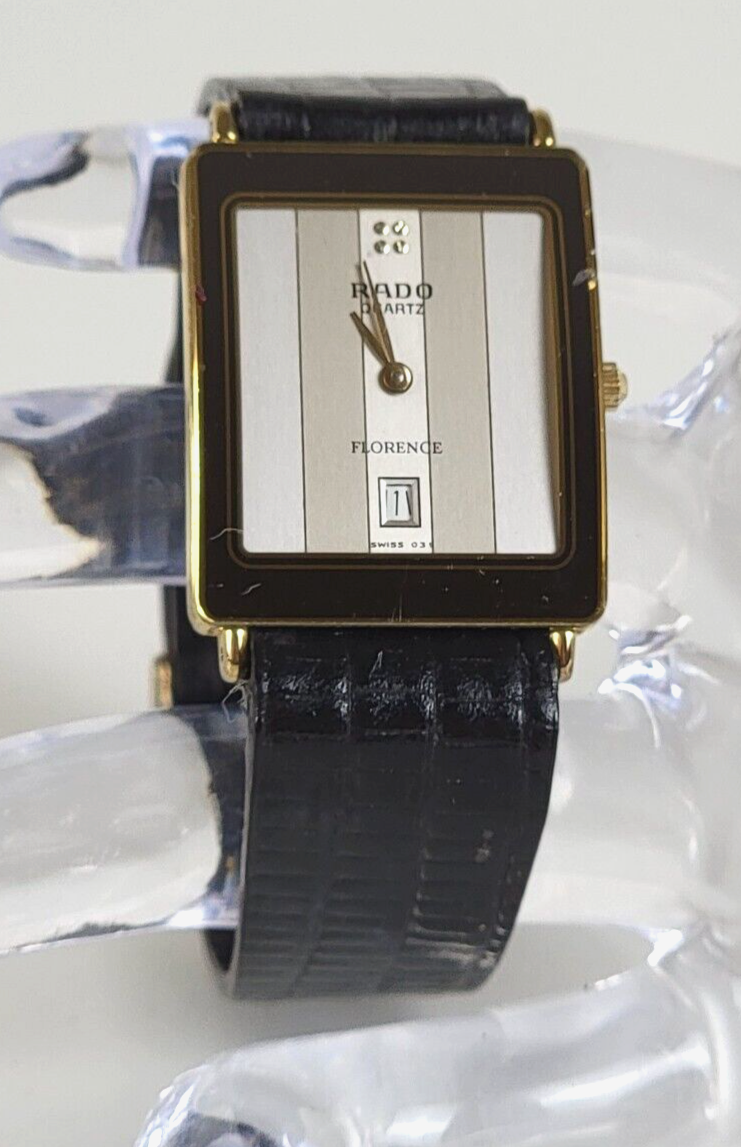 RADO FLORENCE ゴールド 手巻き時計 vintage Rado FLORENCE watch QUARTZ Date Indicator Gold