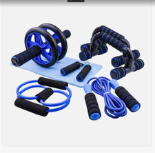 7-IN-1 Ab Roller Exercise Wheel Home Gym Workout Equipment Abdominal Fitness,USA