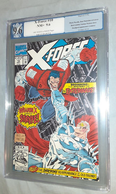 X-FORCE 10 - MAY 1992 - MARVEL - DEADPOOL APPEARANCE - PGX 9.6 NM + (NOT CGC)