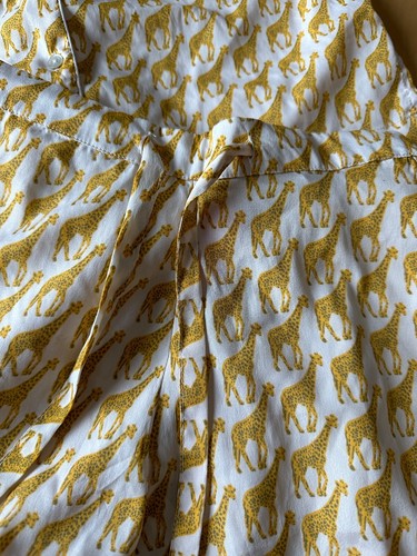 ISAAC MIZRAHI GIRAFFI PAJAMA SHORT SHIRT SET WOMENS SZ XS - Picture 6 of 6