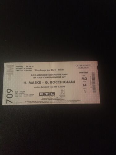 Ticket Boxen WM Halbschwergewicht : Graciano Rocchigiani - Henry Maske, 14.10.95 - Imagen 1 de 1
