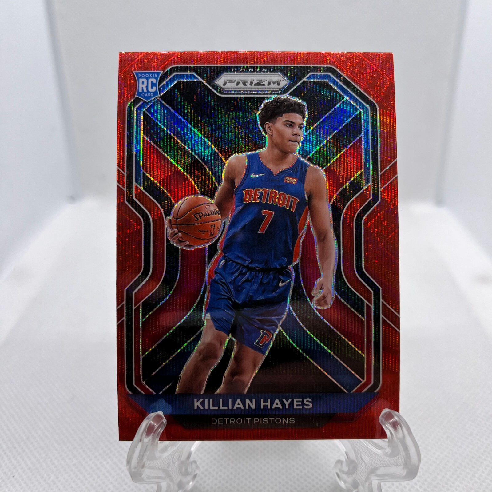 2020-21 Panini Prizm Ruby Wave Prizm Killian Hayes #270 Rookie RC