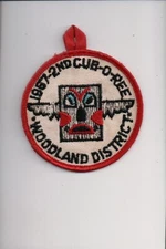 1967 Woodland District 2nd Cub-O-Ree patch