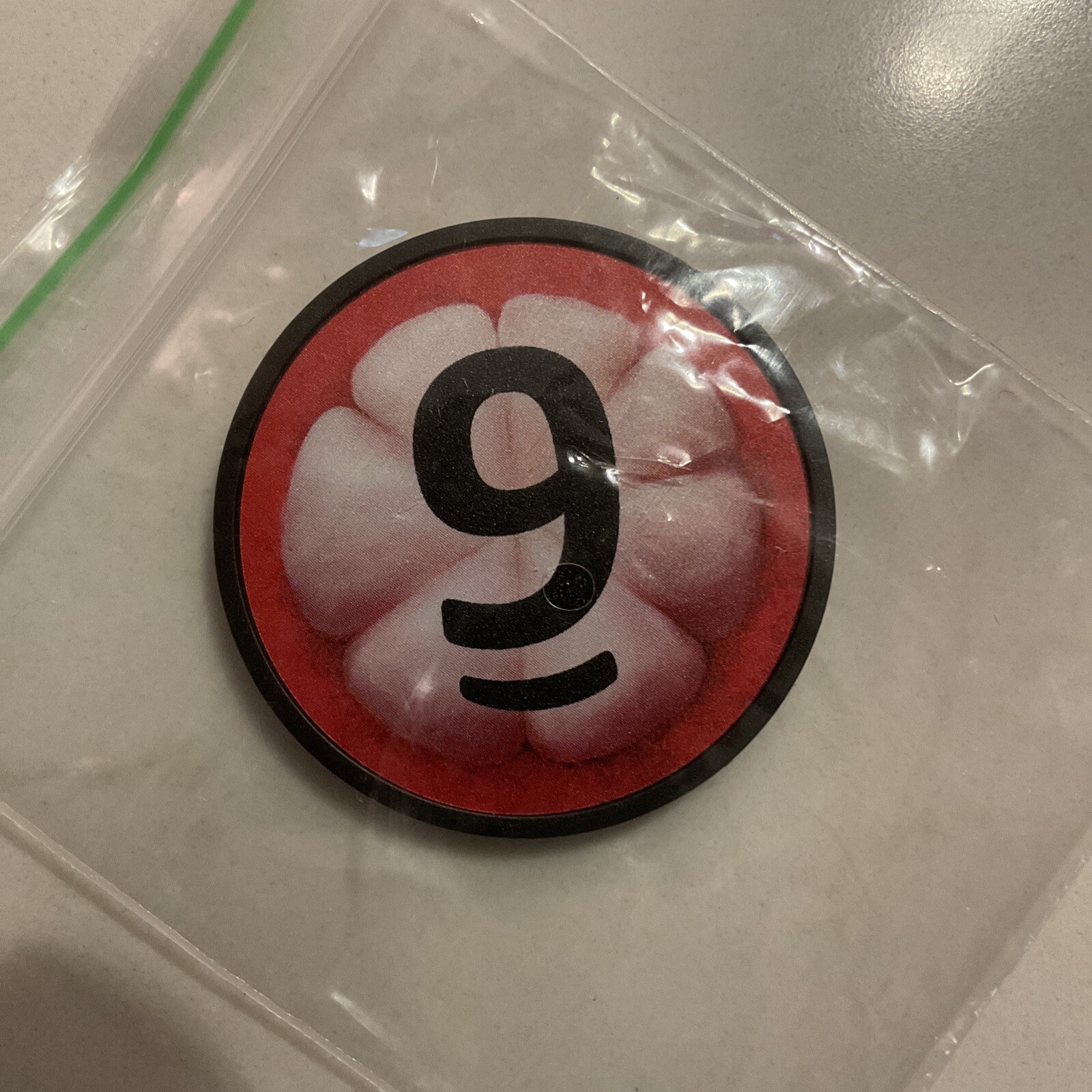 Letter Jam - Bonus Chip #9 - Promo chip Hard To Find Gen Con Board Game promo