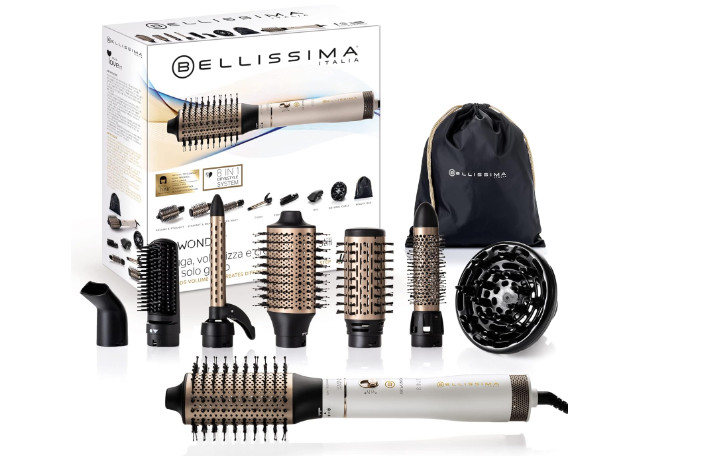 Bellissima Imetec Air Wonder, Moldeador, Cepillo de aire caliente, Tecnología Io