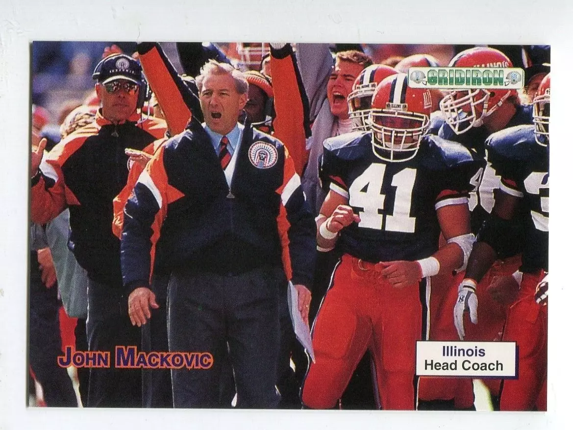  1992 Gridiron Illinois Fighting Illini Football 4-Card