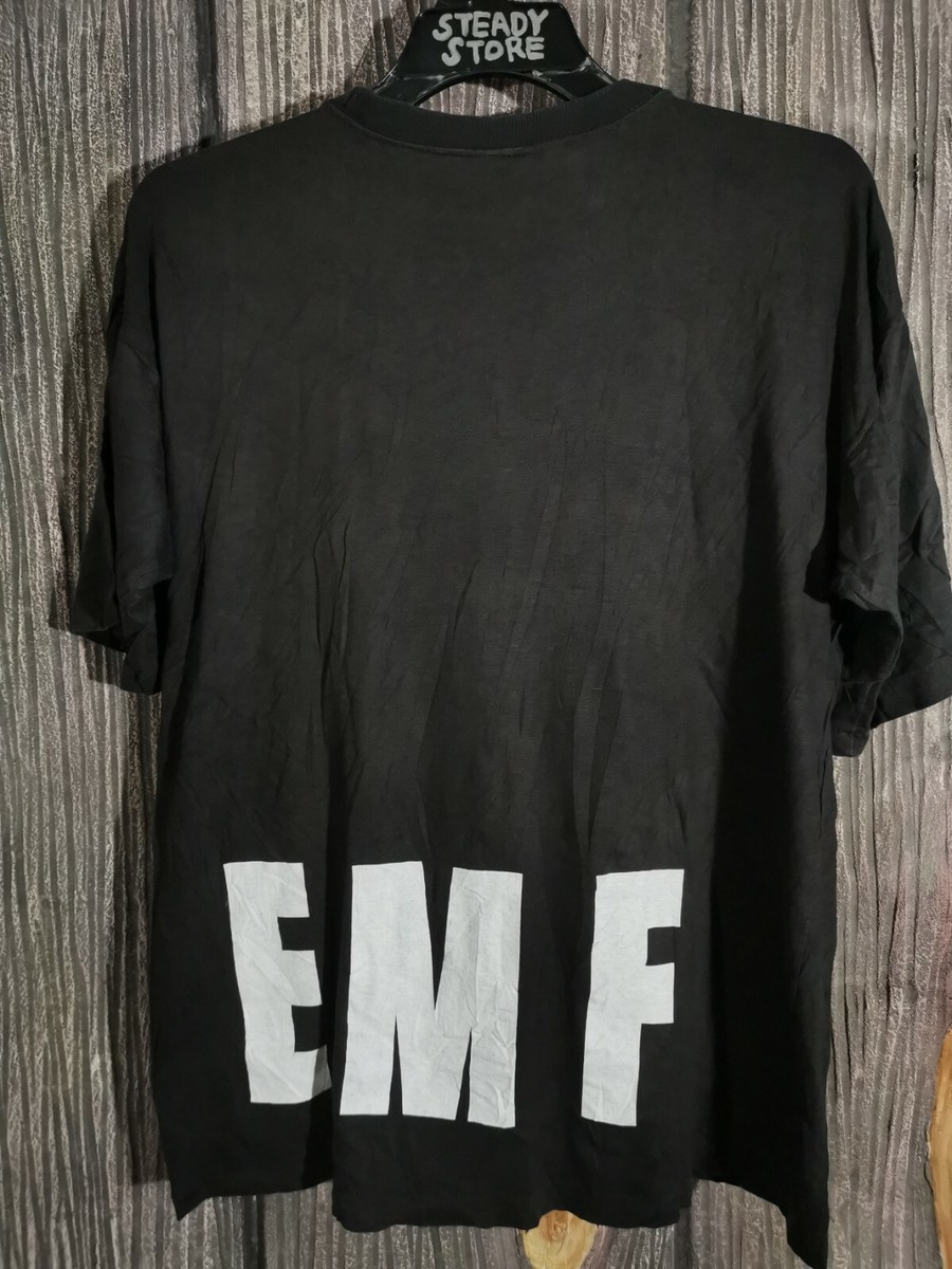 VINTAGE 1990's EMF JAPAN PROMO ROCK BAND T SHIRT L | eBay