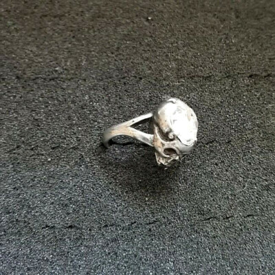 Crystal Head Ring Pewter R100 Alchemy Gothic | eBay