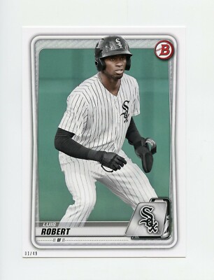LUIS ROBERT Bowman 2020 RARE JUMBO 5"x7" Baseball Card #'d 01/49 | eBay LUIS ROBERT Bowman 2020 RARE JUMBO 5"x7" Baseball Card #'d 01/49 | eBay