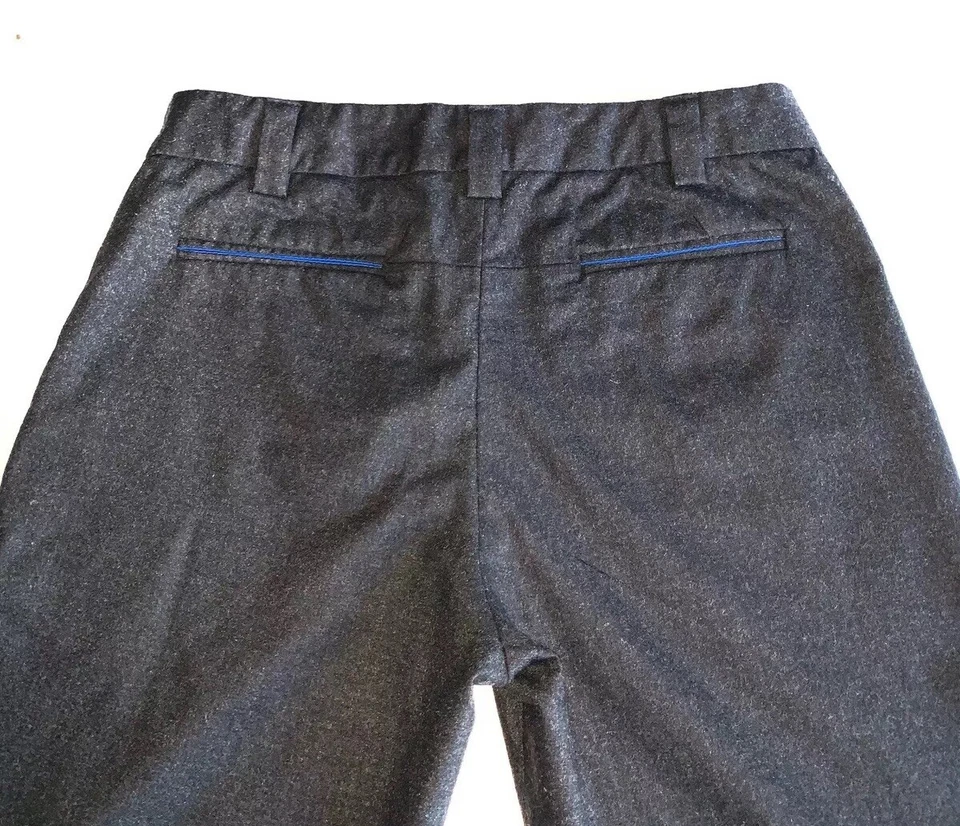 Auténticos Pantalones Cortos Para Mujer Rozae Nichols Gris Antracita Lana/Cachemira Elegante-Talla:4 Foto 4 de 4