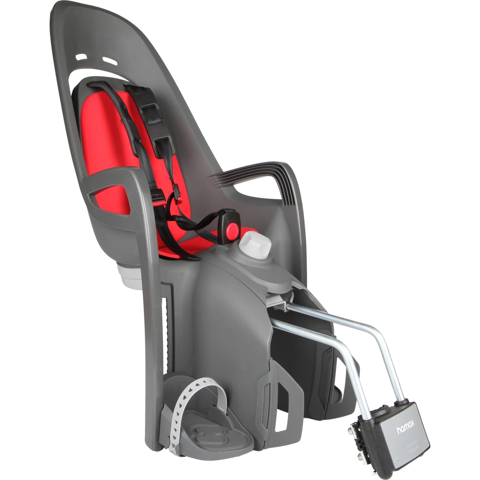 Hamax Zenith Relax Child Bike Seat - Frame Mount - Grey/Red
