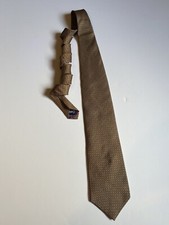 Nautica Men Tie Gold/Purple 100 Silk Made In Mexico