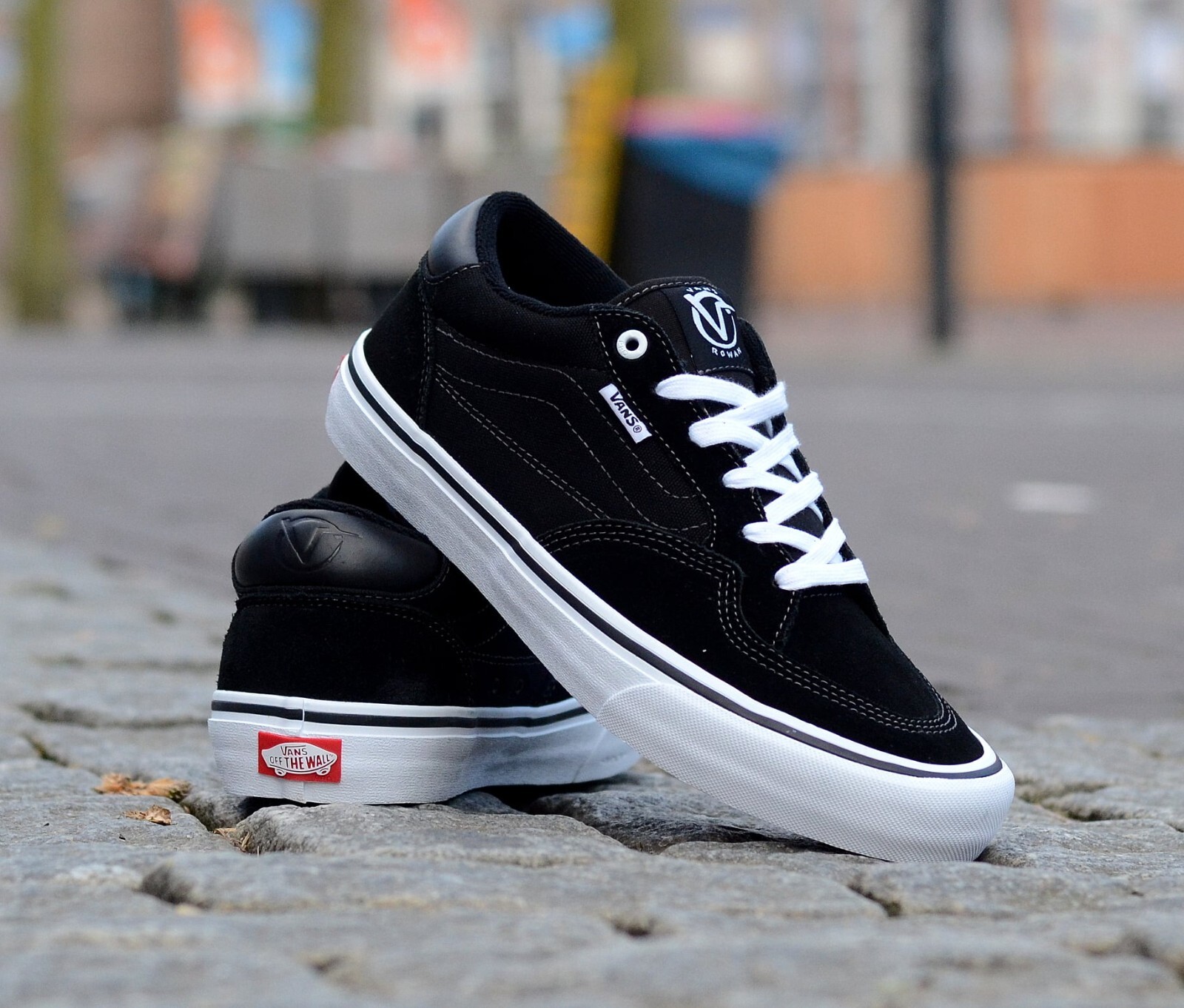 Vans Rowan Pro Black/White Men's Skate Shoes Size 7.5 | eBay