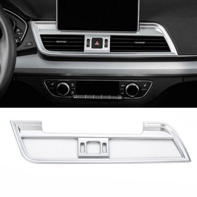 Fit For Audi Q5 2018~2021 Matte Silver Car Central Console Air Outlet Cover Trim