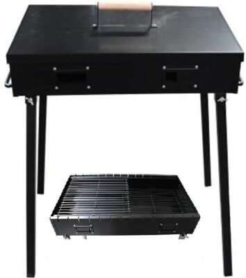 24'' Cast Iron Outdoor BBQ Charcoal Grill Mexican Middle Eastern Style