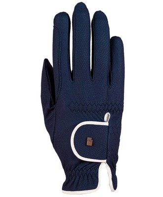 Röckl Röck Grip Reithandschuh Handschuh marine blau weiß