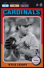 Topps Bunt DIGITAL 2024 24 Heritage Black & White Base Kyle Leahy