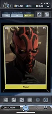 Topps Star Wars Digital Card Trader Tier 7 - Black Maul S5 Base