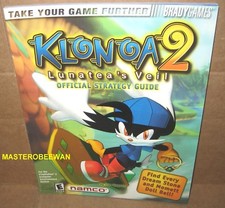 Klonoa 2 Lunatea's Veil Official Strategy Guide Book PlayStation 2 PS2 New