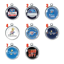 OKC Thunder Championship Charms | Bark Proud Thunder Nation | Basketball Jewelry