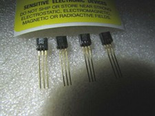 BC349 Motorola 100mA 20V NPN Si Amp Transistor TO-92 Hi-Quality Gold Leads, 4pcs