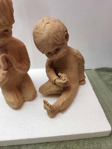 VINTAGE DAVE GROSSMAN DESIGNS 2 YOUNG BOYS, PRAYING - Picture 3 of 10