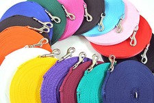 30ft 9m Dog Training Lead Puppy Obedience Leash 13mm Strong Webbing 19 Colours