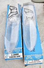 1952 Chevrolet Parking Lights Lenses Pair Genuine Plastic 3