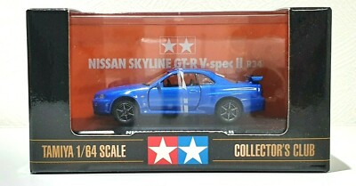 1/64 Tamiya NISSAN SKYLINE GT-R R34 BAYSIDE BLUE diecast model