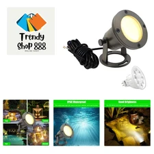LED Underwater, Water Fountain Light Waterproof, Submersible Lights with 5W L...