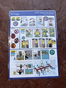 Thomson Airways B 767 Revised 9/11/08 Safety Card