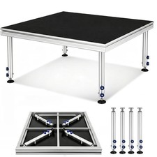 4 x 4 FT Portable Stage Platform Adjustable H...