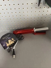 InStyler Rotating Iron Red Curling/Straightening IS1001.1-19 w/ DVD