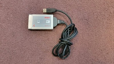 Genuine PFAFF PC Card RS232/V24 with USB cable for 2140 2144 2170 Used/Good