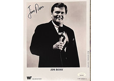 Jim Ross Signed 8x10 WWE Photo JSA