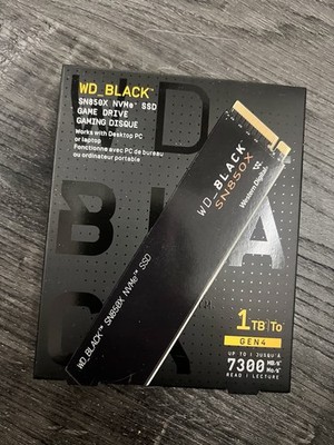 WD_BLACK 1TB SSD SN850X NVMe M.2 2280 PCIe 4.0 x4 Internal Solid State Drive