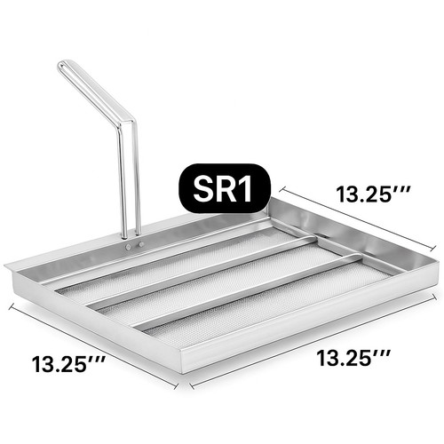 SR1 Stainless Steel Fryer Screen 13.25” x 13.25” Commercial Deep Fryer ...