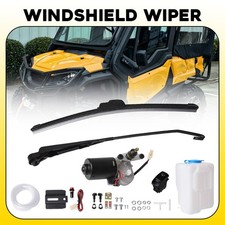 Electric Motor Pipe+Pump+Hardware Windshield Wiper Kit+Water For Honda Pioneer