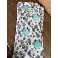 Plush Frog Floral Multi-Purpose Nursery Blanket Soft Easy Care Unisex
