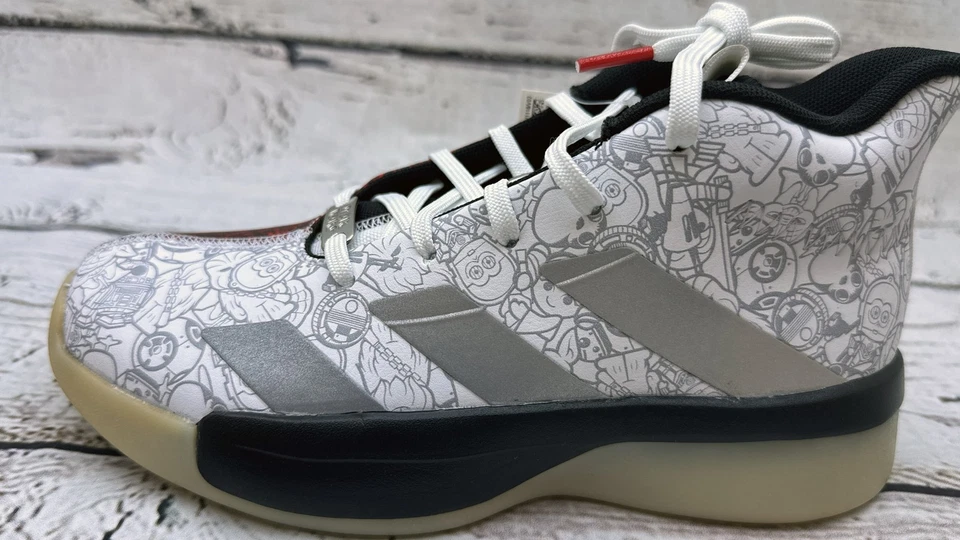 Adidas Star Wars Pro Next 2019 K Zapatos Juveniles Talla 2 Blanco Rojo EH2462 Baloncesto Foto 2 de 4