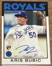 2021 Topps 1986 Baseball Kris Bubic #86A-KBU Rookie On-Card Auto QTY SSP RC