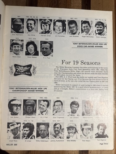 1980 USAC Stock Car Race Program, Milwaukee, Joe Ruttman Cover - Picture 3 of 10