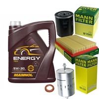 Mann Inspektionspaket 5L Mannol Energy 5W-30 FüR Nissan Primera Traveller 1.6I