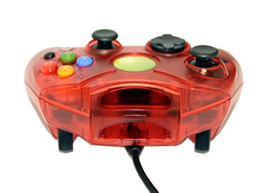 Replacement Controller For Xbox Original Red Transparent By Mars Devices 5Z - Image 3 of 3